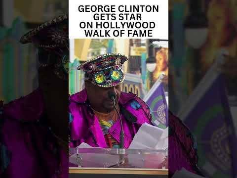 George Clinton Gets Star on Hollywood Walk of Fame Pt 7, #georgeclinton #hollywoodwalkoffame