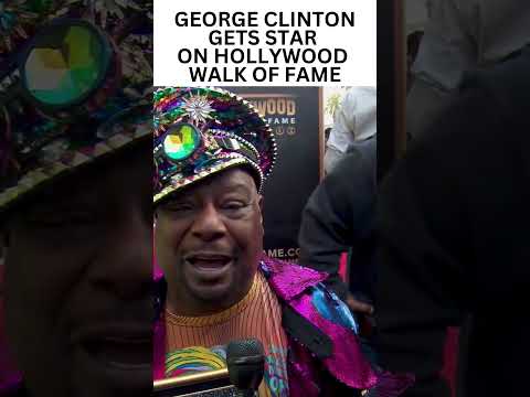 George Clinton Gets Star on the Hollywood Walk of fame Pt 2 #hollywoodwalkoffame