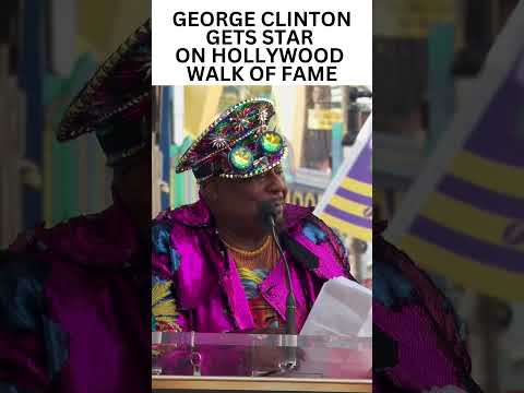 George Clinton Gets Star on Walk of Fame Pt 6, #hollywoodwalkoffame