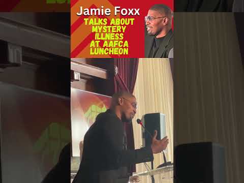 Jamie Foxx Talks illness at Awards Luncheon #aafca15 #aafca