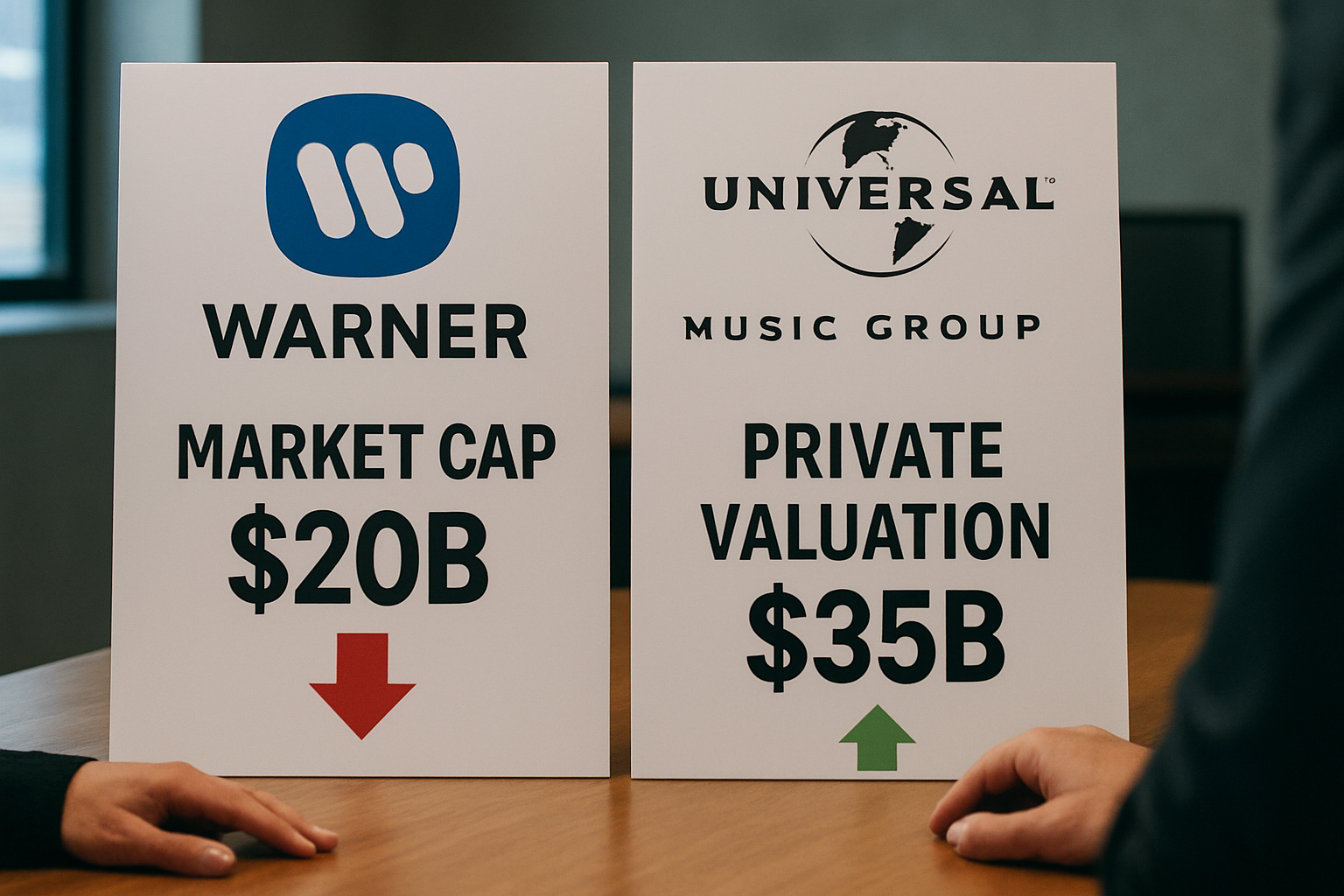 Warner and Universal Face a Widening Public-private Valuation Gap